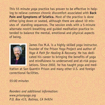 Yoga for Back Pain and Symptoms of Sciatica with James Fox (Download)