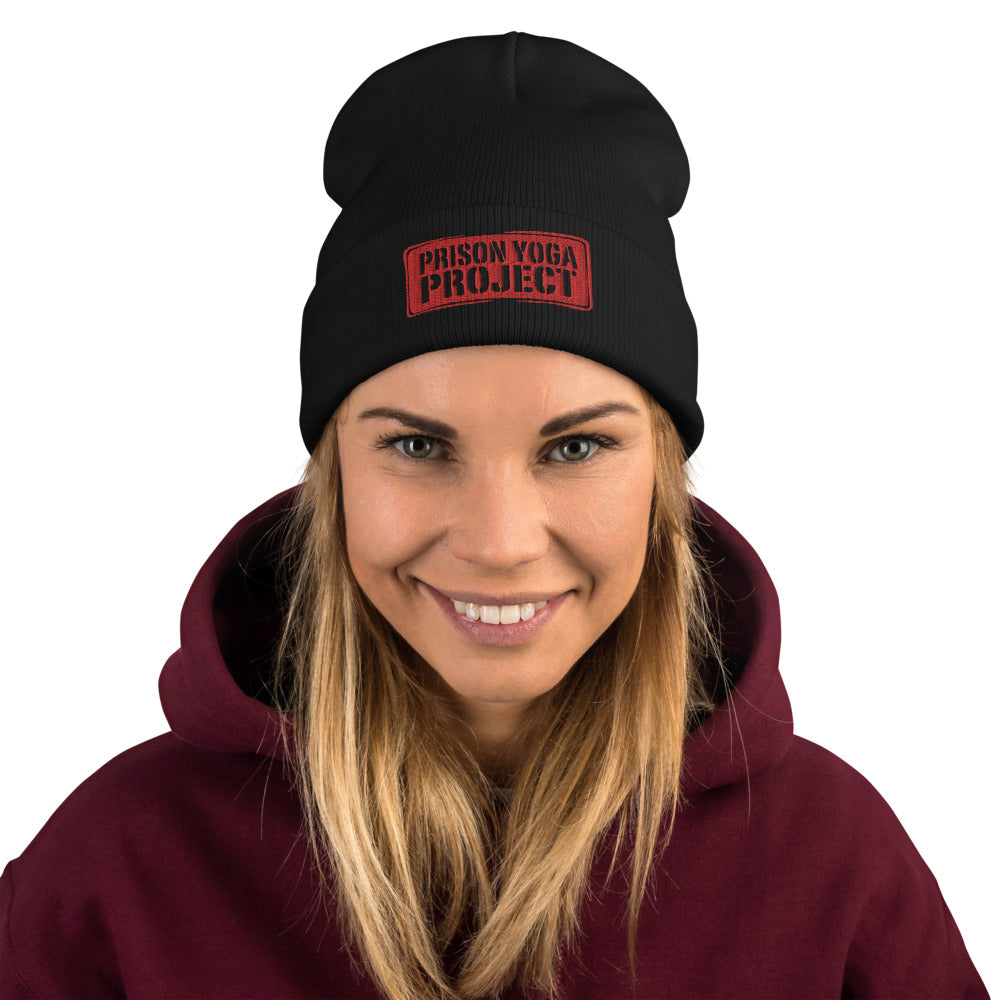 Beanie w/ Embroidered PYP Logo in Red